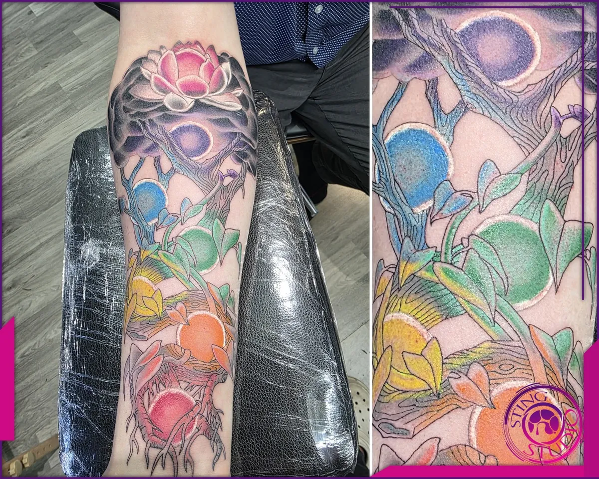 Colour tattoo by Sting Studio Ottawa