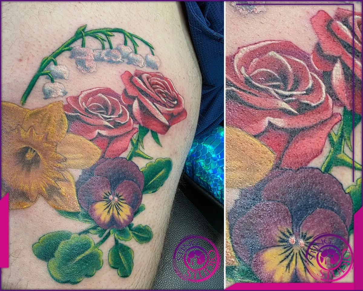 Colour tattoo by Sting Studio Ottawa