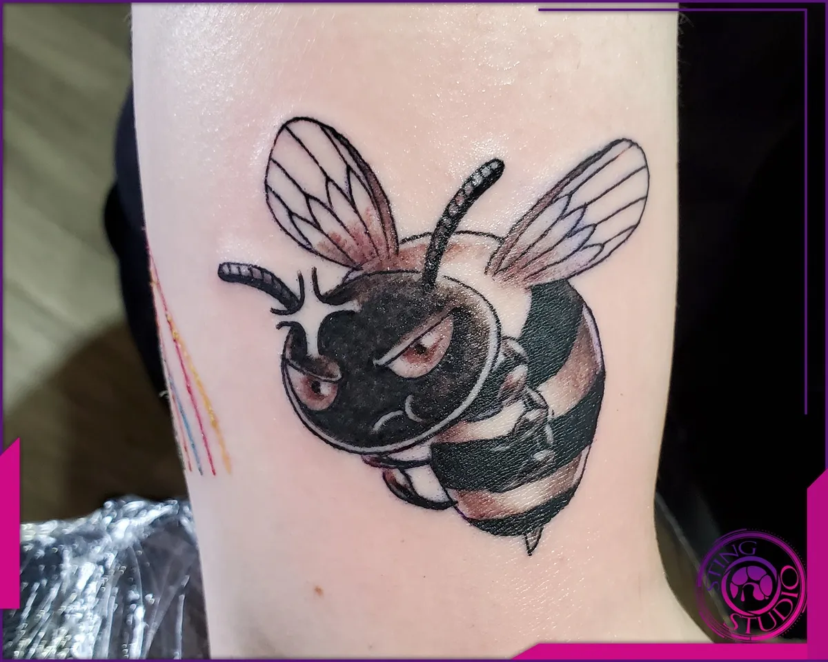 Blackwork tattoo by Sting Studio Ottawa