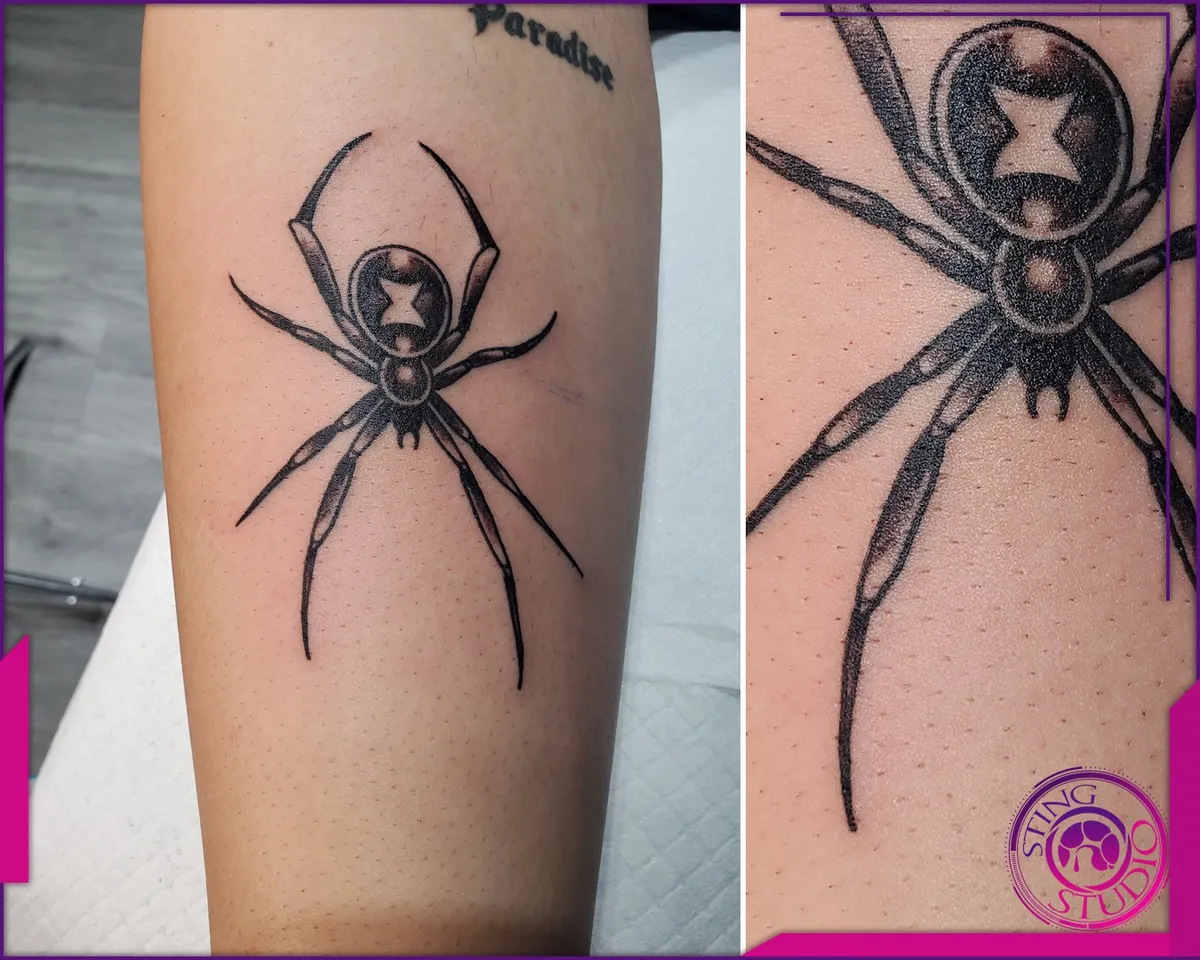 Blackwork tattoo by Sting Studio Ottawa