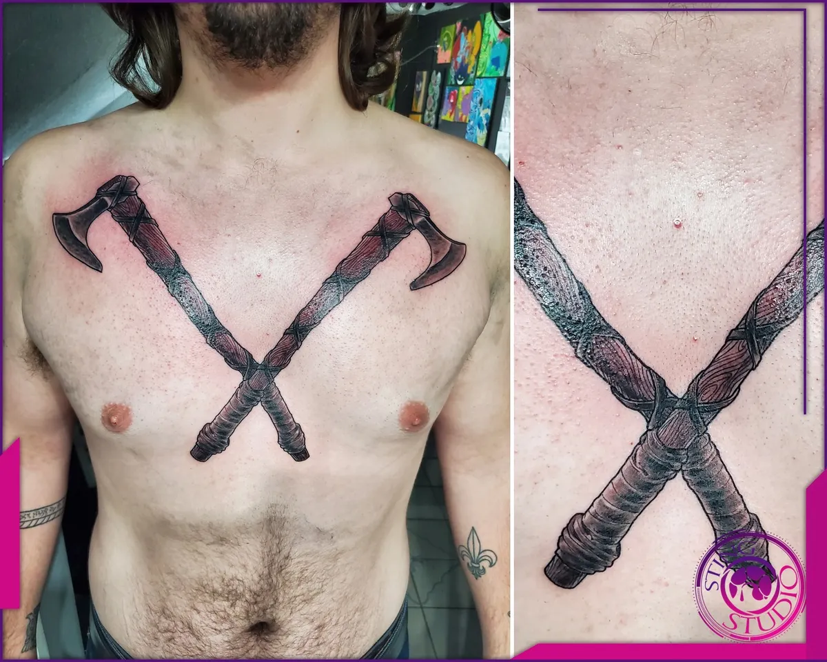 Blackwork tattoo by Sting Studio Ottawa