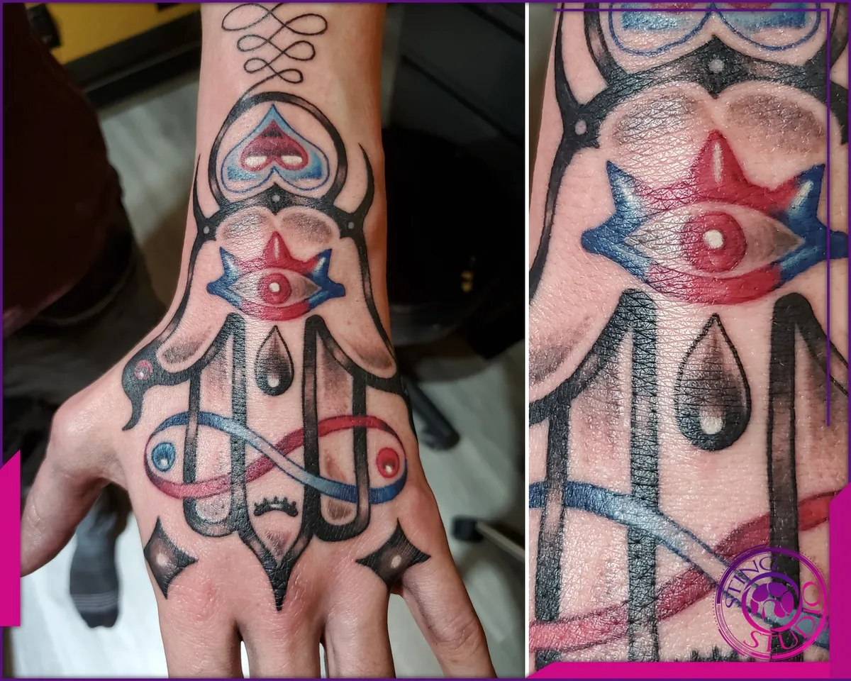 Blackwork tattoo by Sting Studio Ottawa