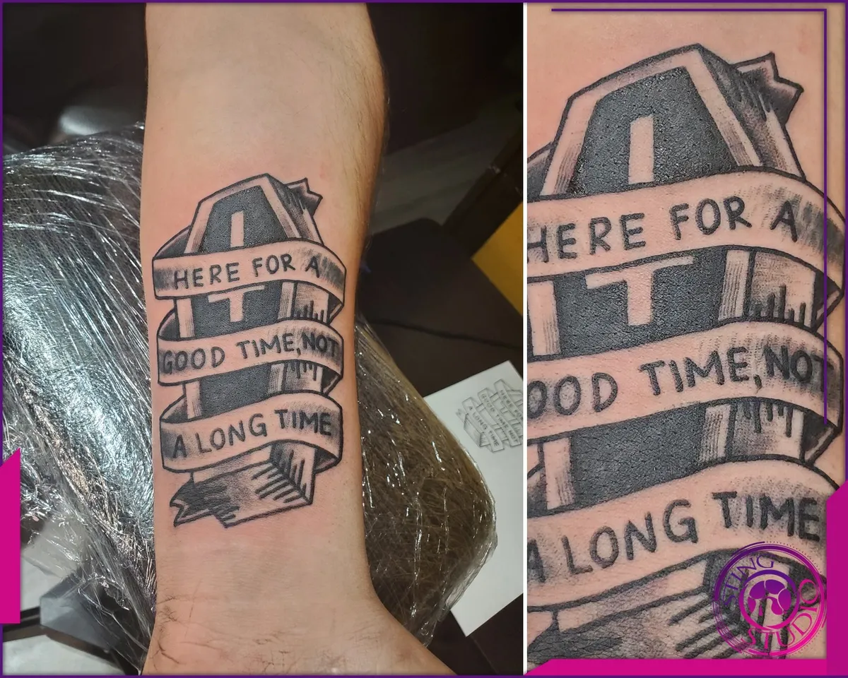 Blackwork tattoo by Sting Studio Ottawa