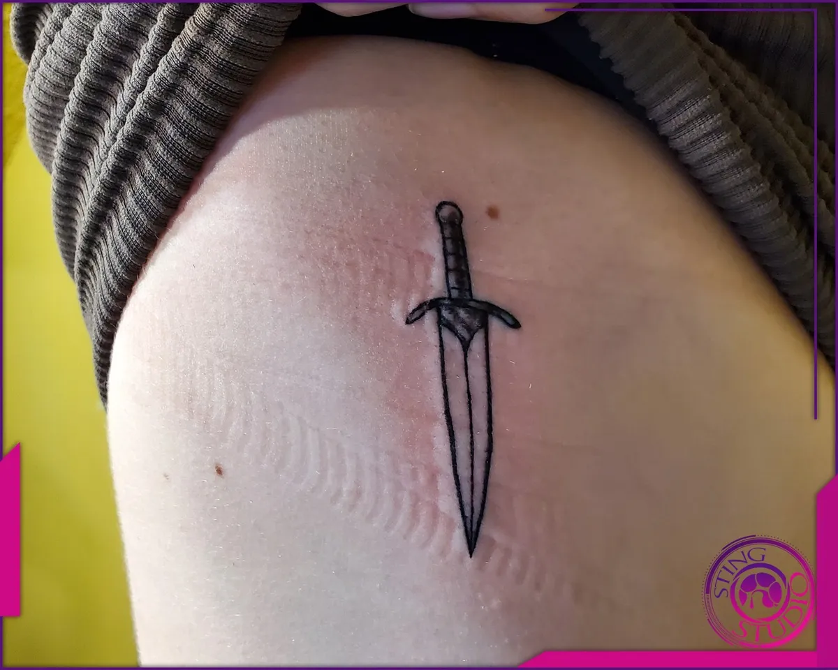 Blackwork tattoo by Sting Studio Ottawa