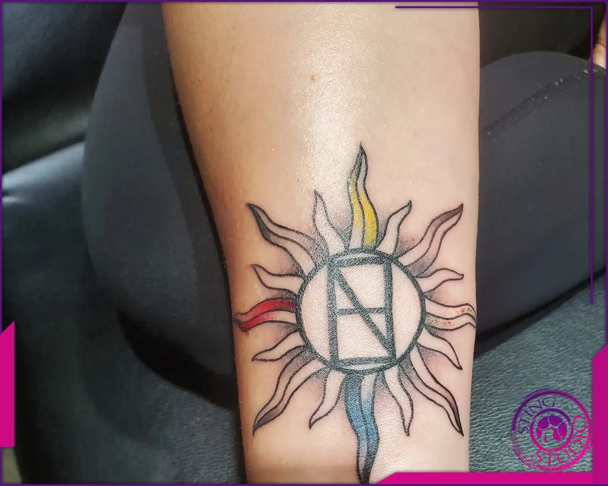 Blackwork tattoo by Sting Studio Ottawa
