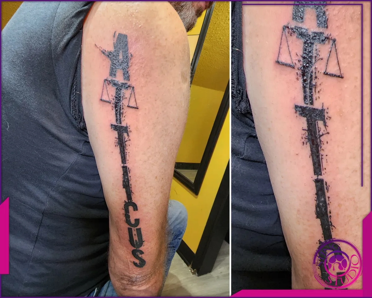 Blackwork tattoo by Sting Studio Ottawa