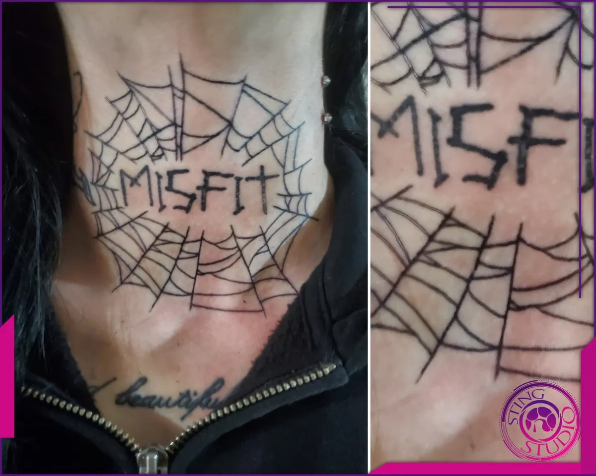 Blackwork tattoo by Sting Studio Ottawa