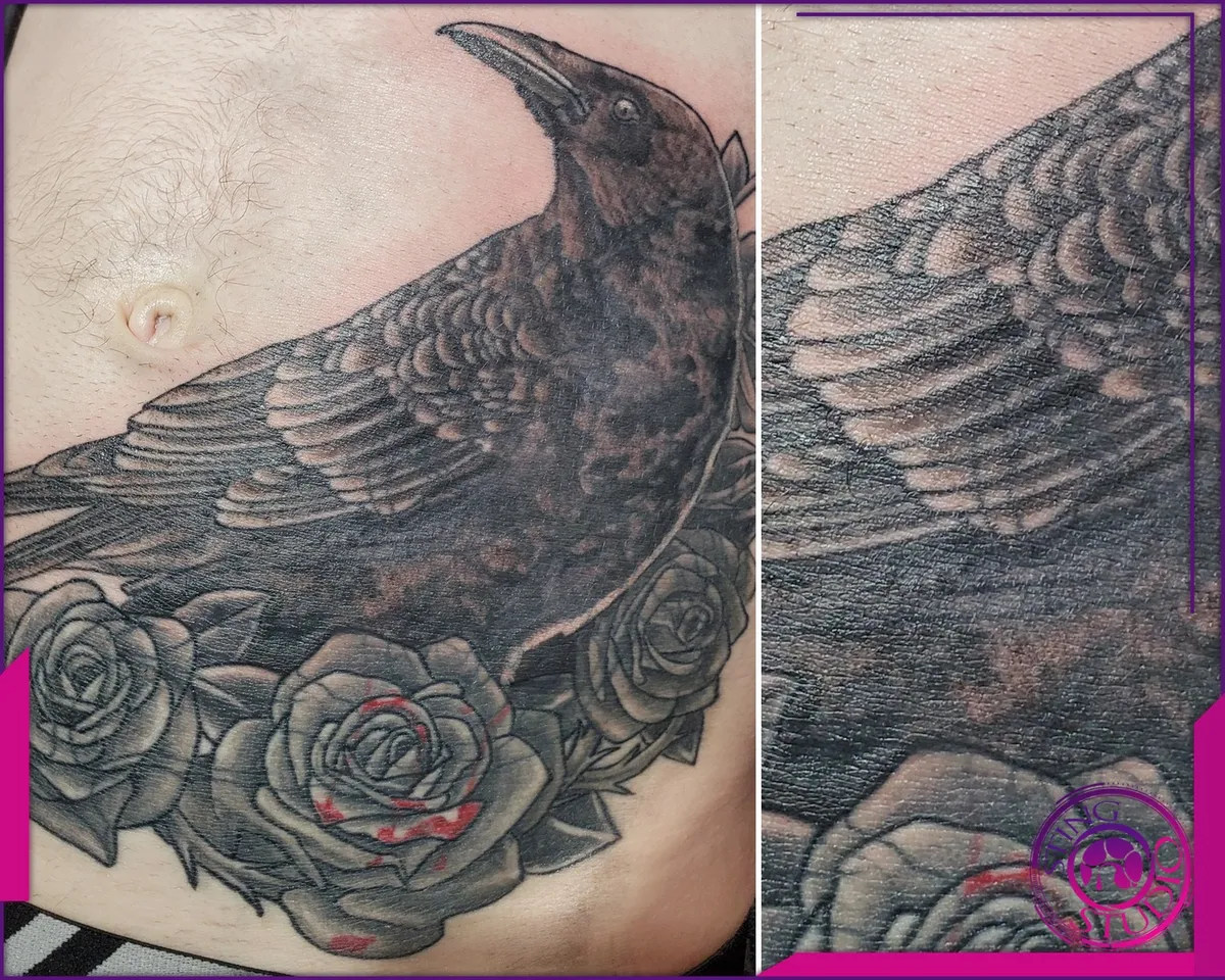 Blackwork tattoo by Sting Studio Ottawa