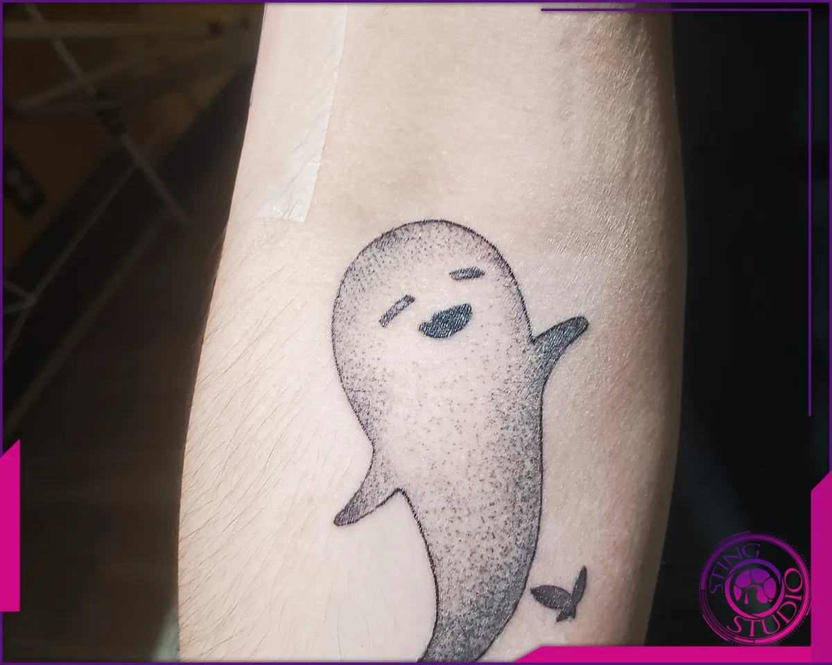 Linework tattoo by Sting Studio Ottawa