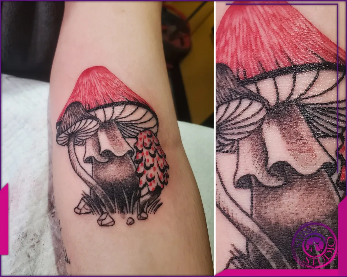 Linework tattoo by Sting Studio Ottawa