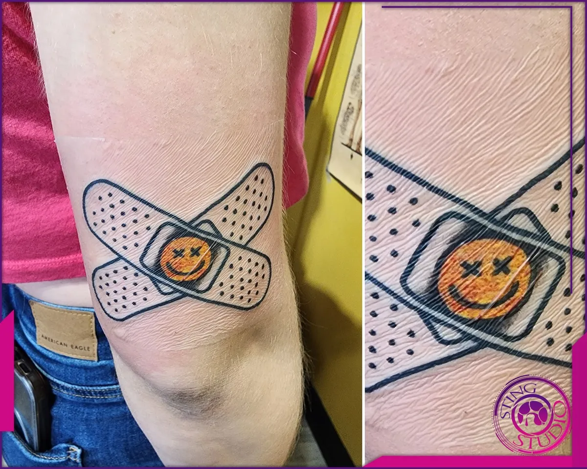 Linework tattoo by Sting Studio Ottawa