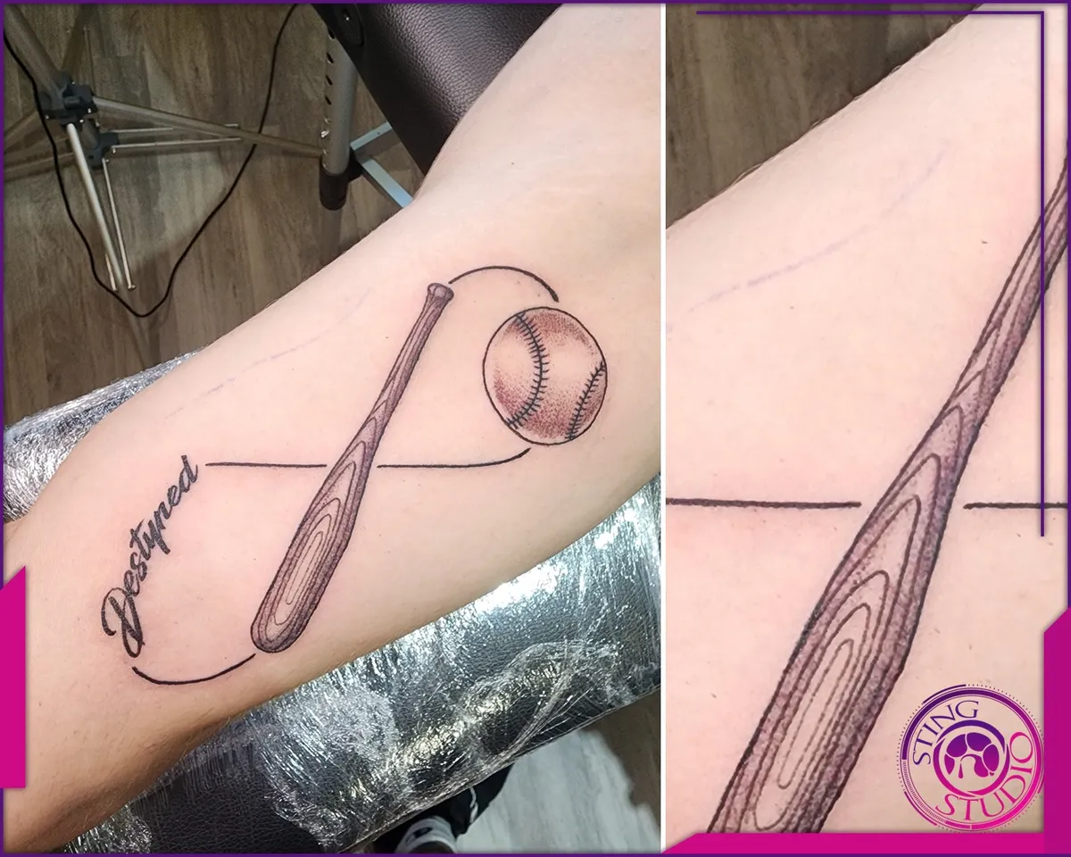 Linework tattoo by Sting Studio Ottawa