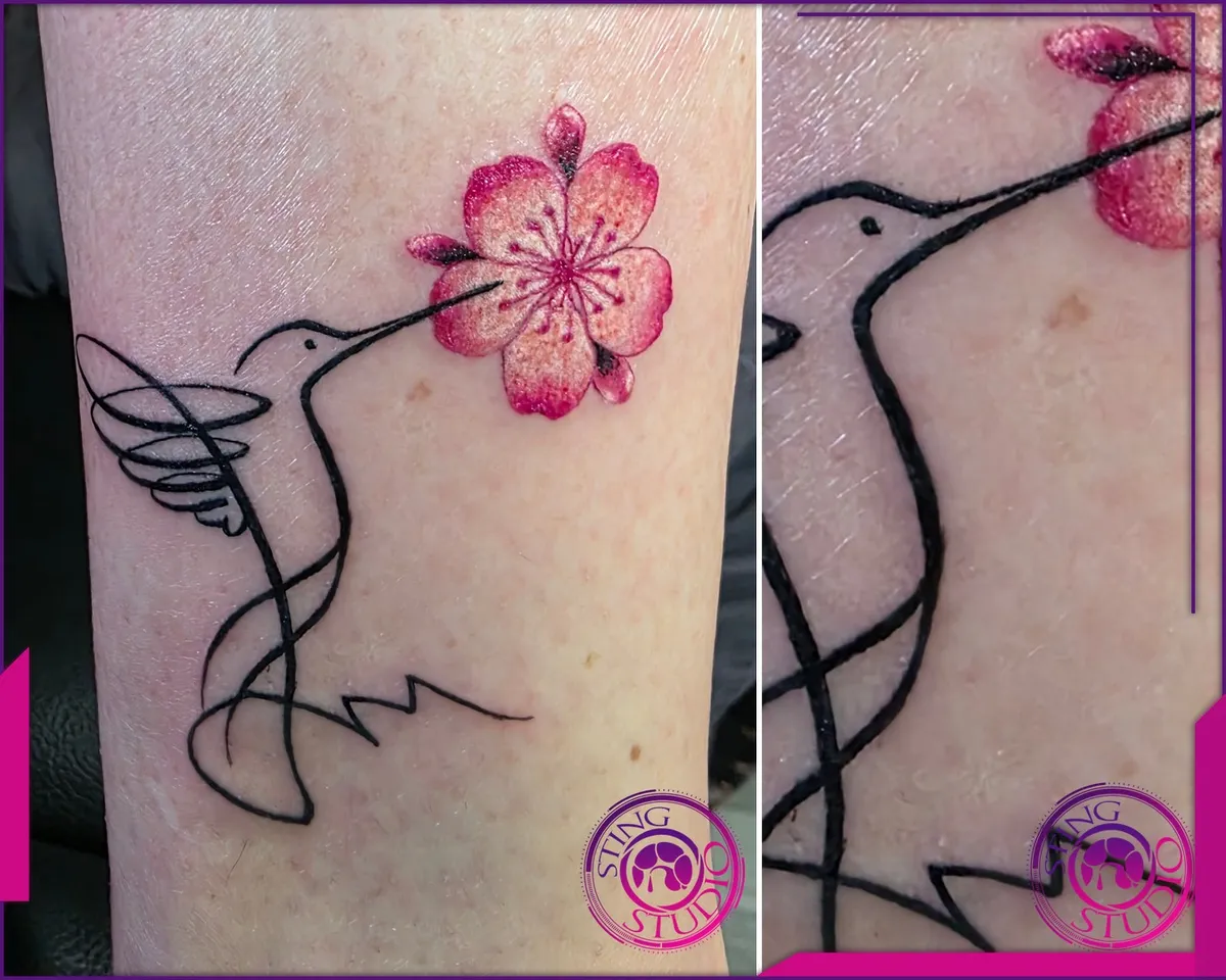 Linework tattoo by Sting Studio Ottawa