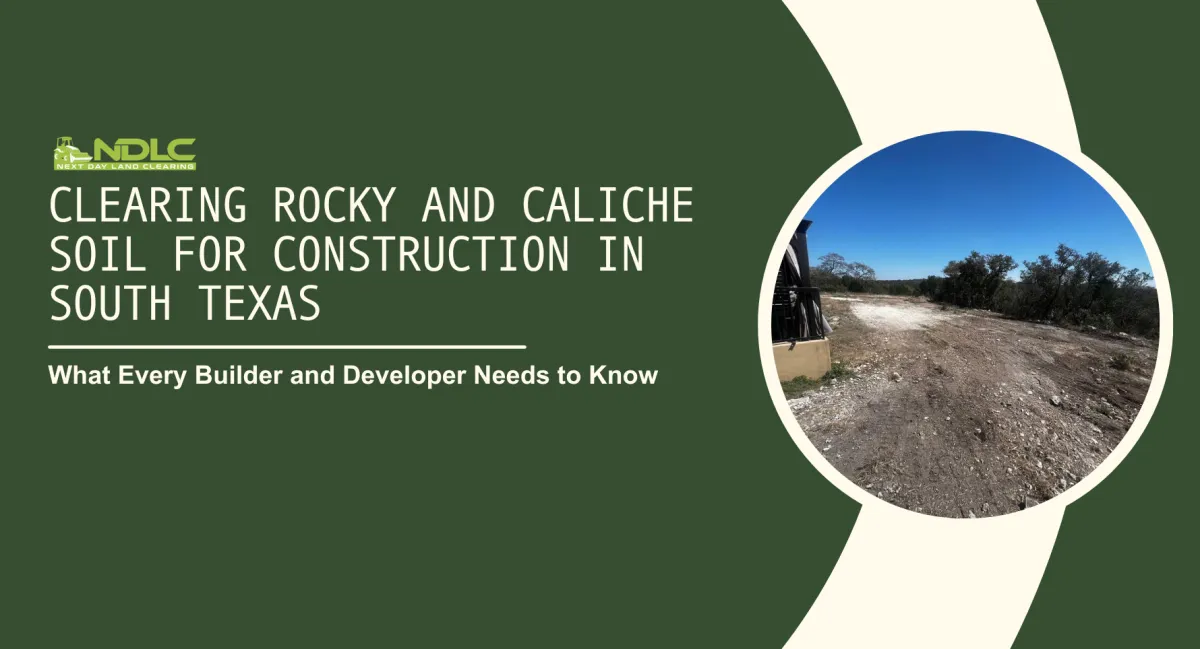 Clearing Rocky and Caliche Soil for Construction in South Texas