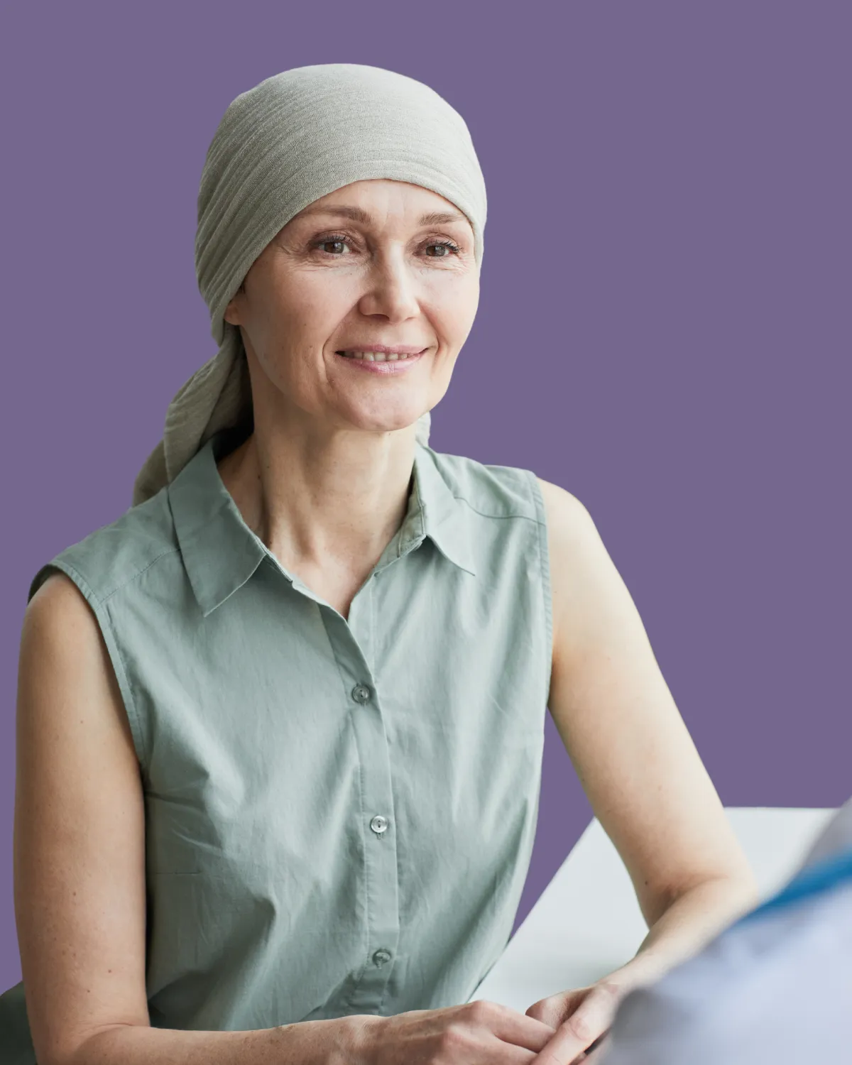 Cancer patient representing oncology specialty surgery.