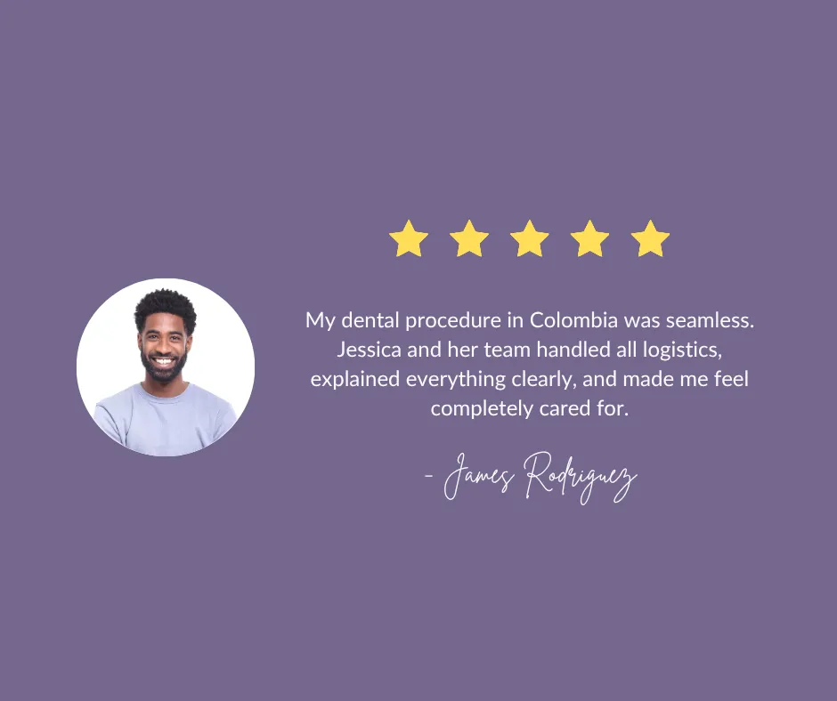Man praising seamless CCC dental procedure experience.