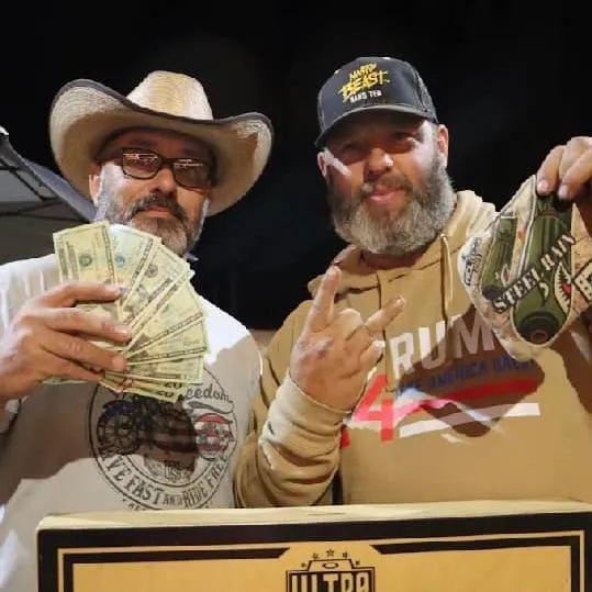 Winners at a mud bogg event