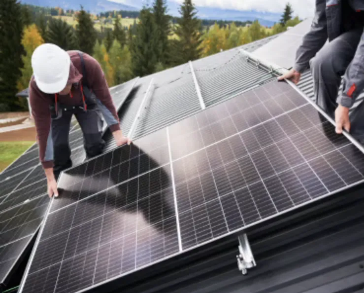 Solar installed on roof