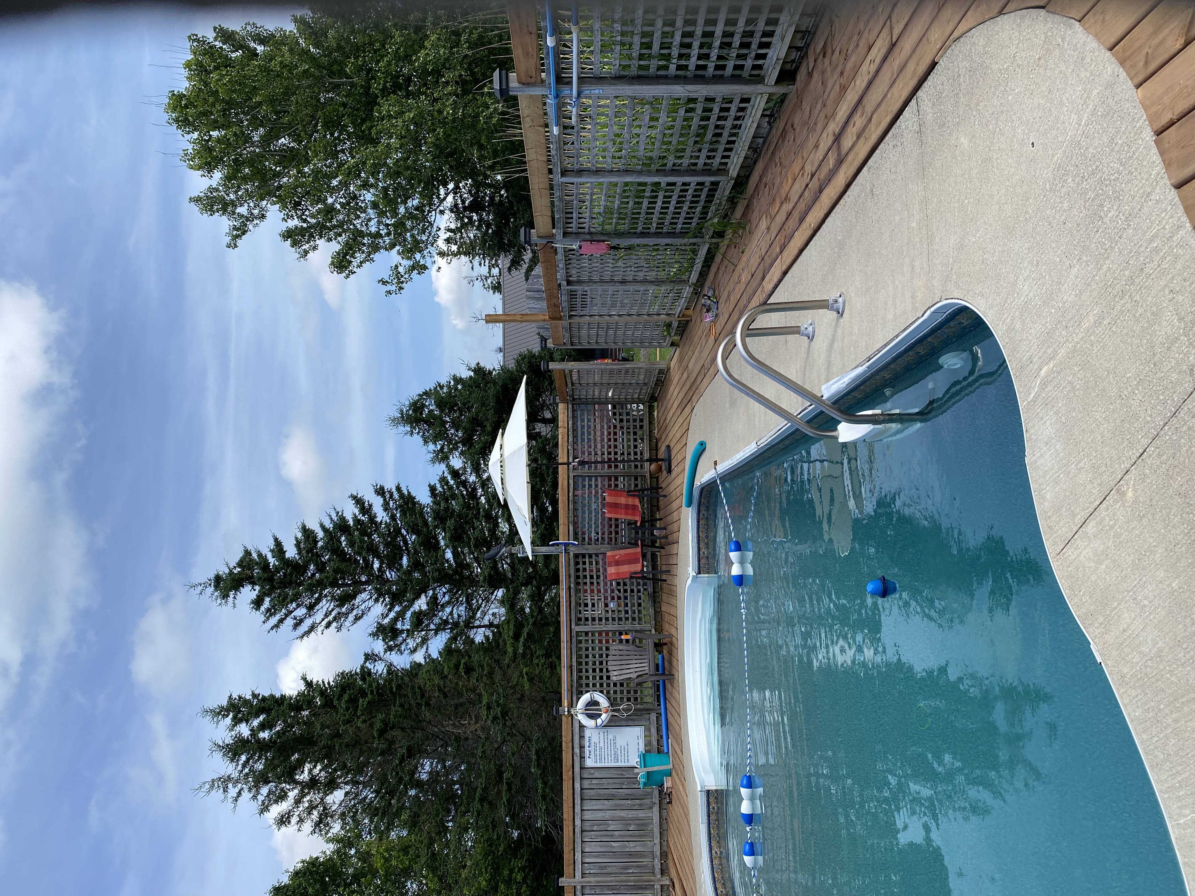 Heated in-ground swimming pool at Abby Lane