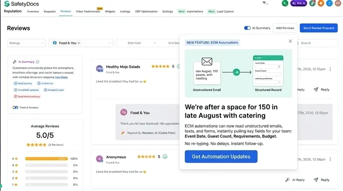 safetydocs enquiry details, extracted automatically
