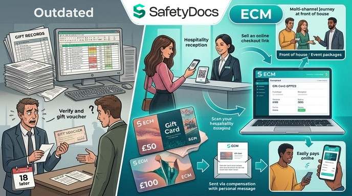 ECM What's New: gift cards, end to end