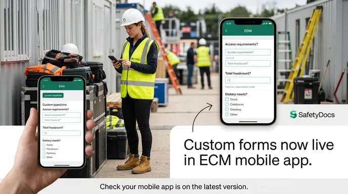 ECM What's New: full booking details captured from your phone