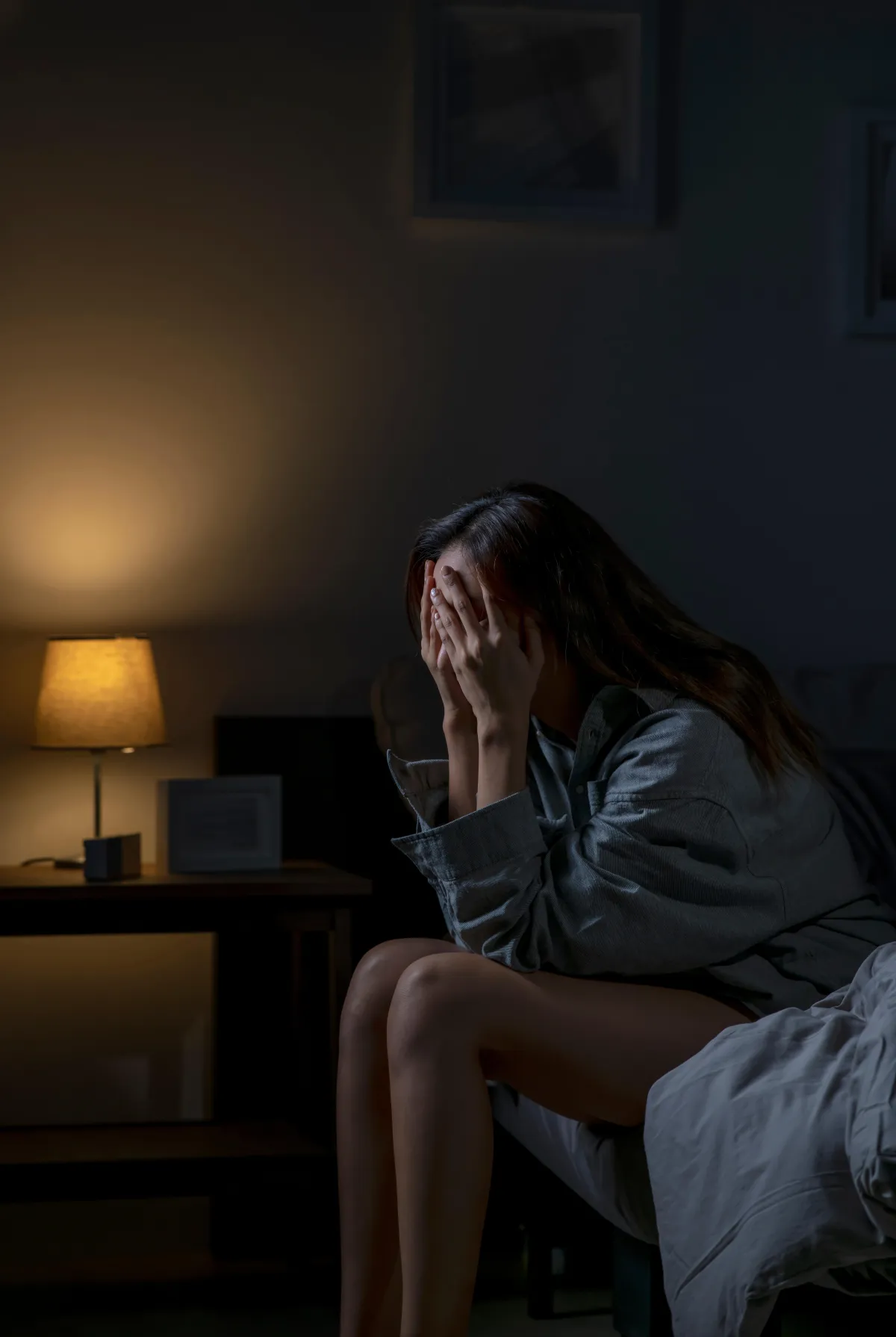 woman tired of waking up feeling broken