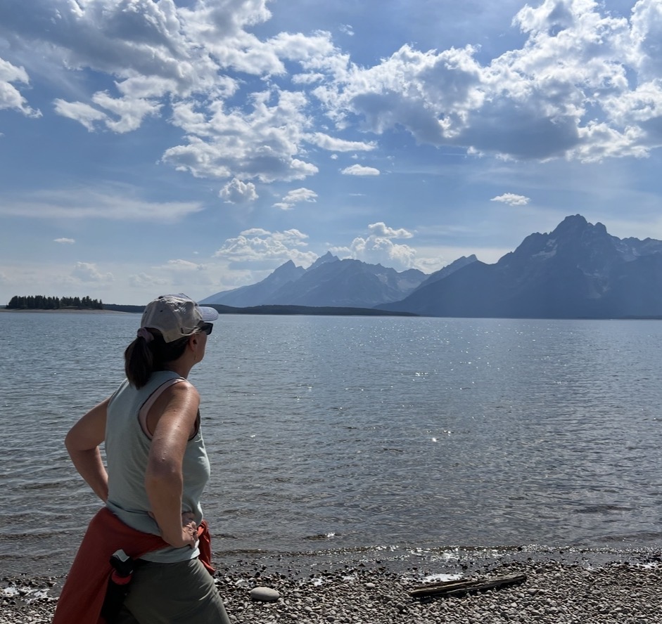 Looking at the Grand Tetons