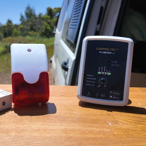 CarPro-Tec Fusion 4G LTE Alarmanlage für Camper und Wohnmobil mit App-Steuerung, GPS und Einbruchschutz