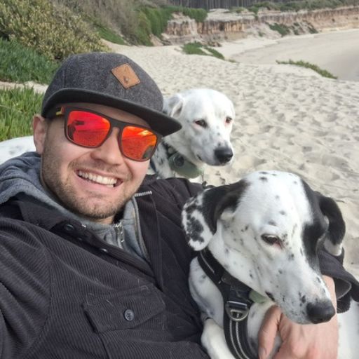 Mein Weg ins Vanlife – Chris mit Mia und Maya vor dem selbst ausgebauten VW T5 Camper Pepe