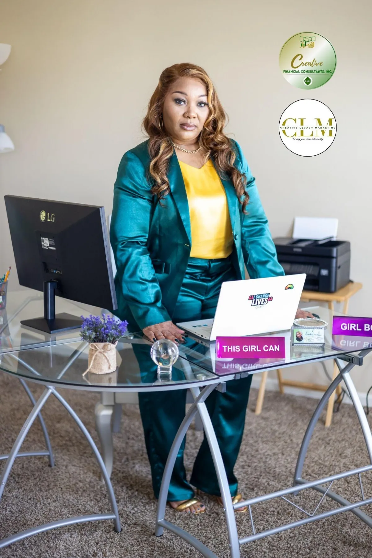 green plant in clear glass vase