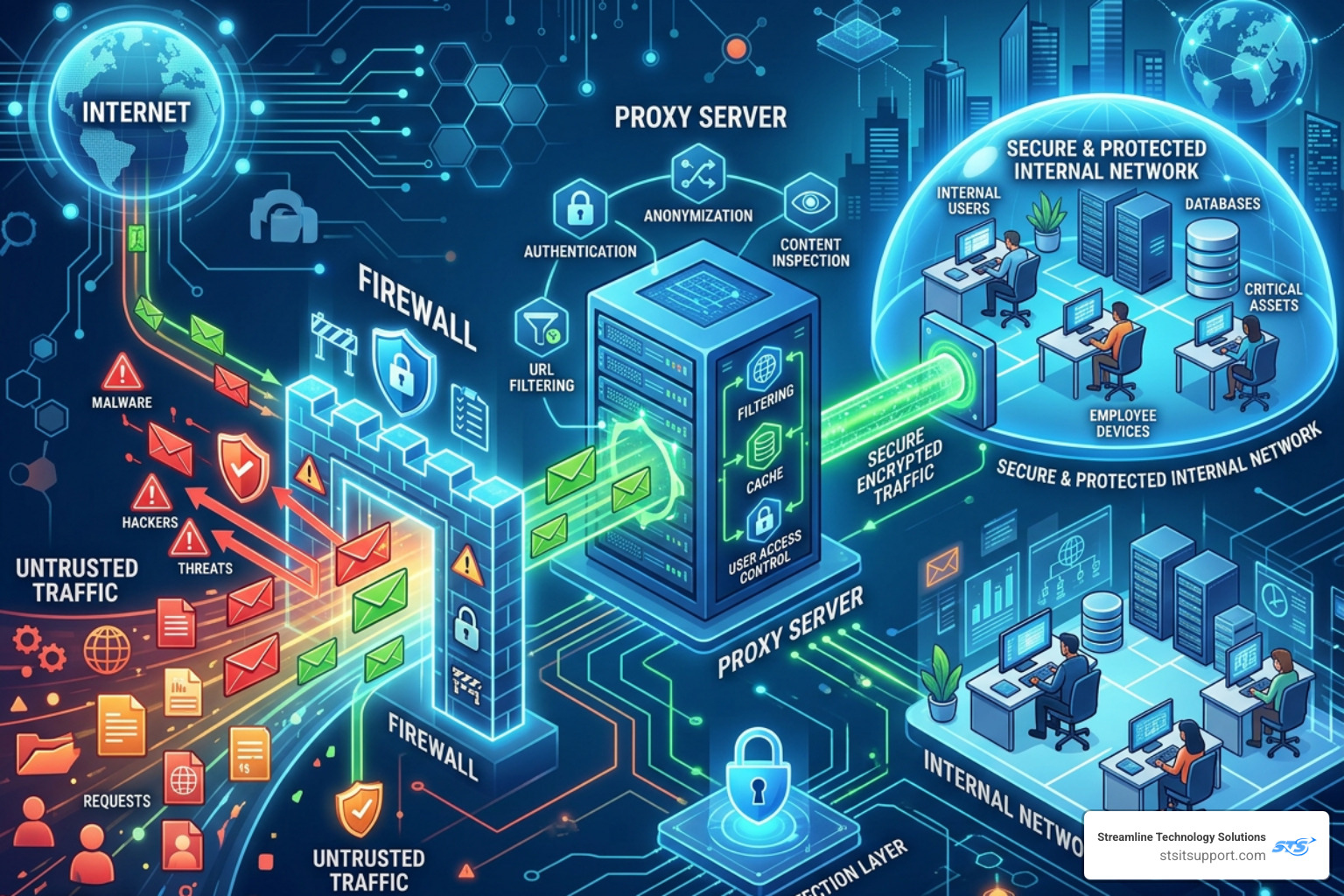 proxy and firewall network security - proxy and the firewall