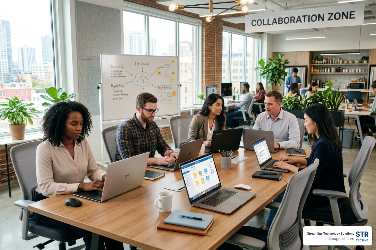 cloud based storage for business modern office