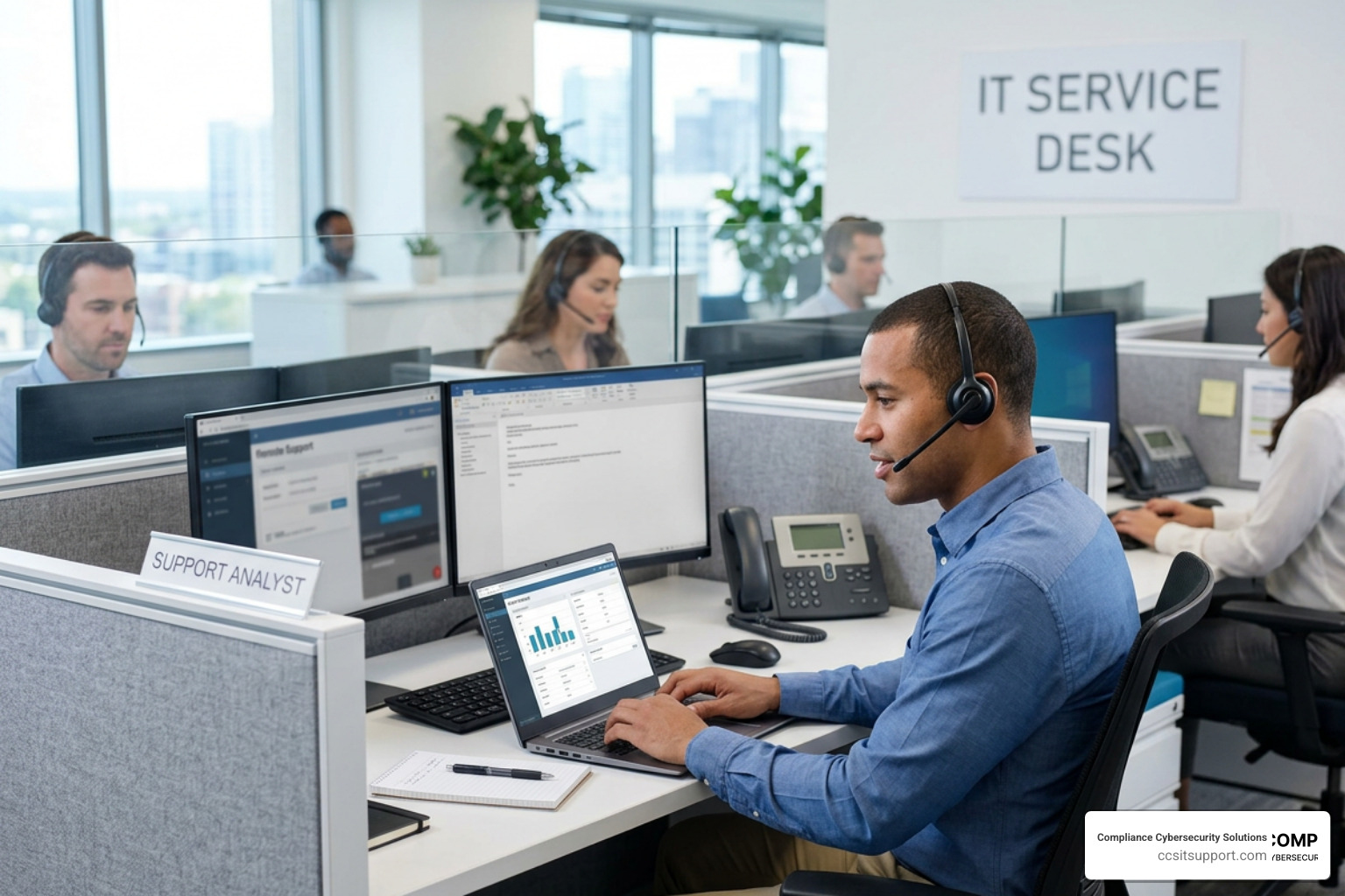 IT service desk outsourcing modern support environment
