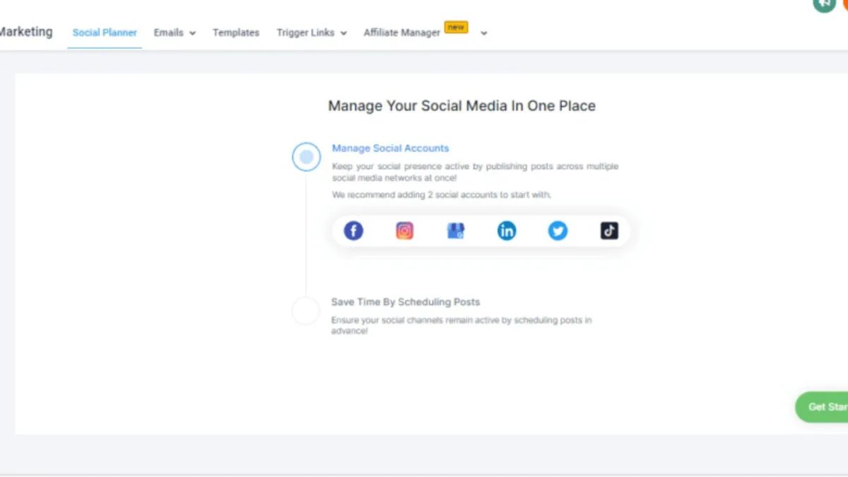 Manage social media