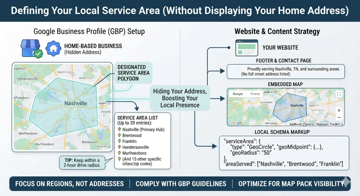 Hiding address from home-based business