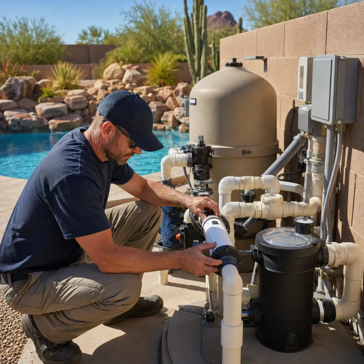 Salt system diagnostics and repair for a pool