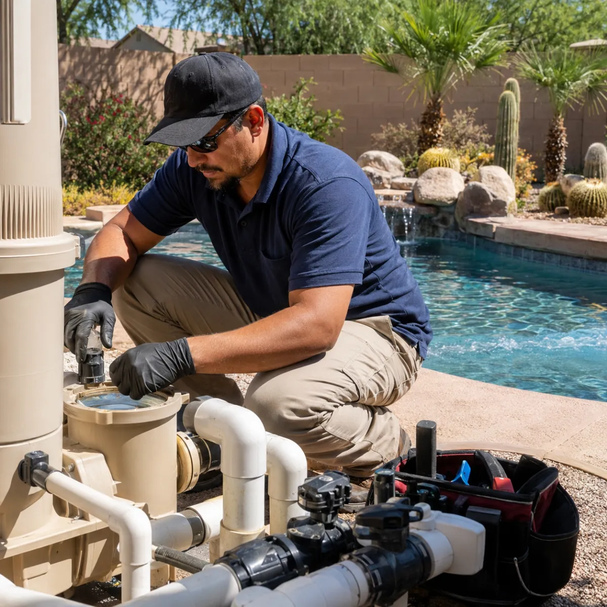 Pool circulation and flow problem repair