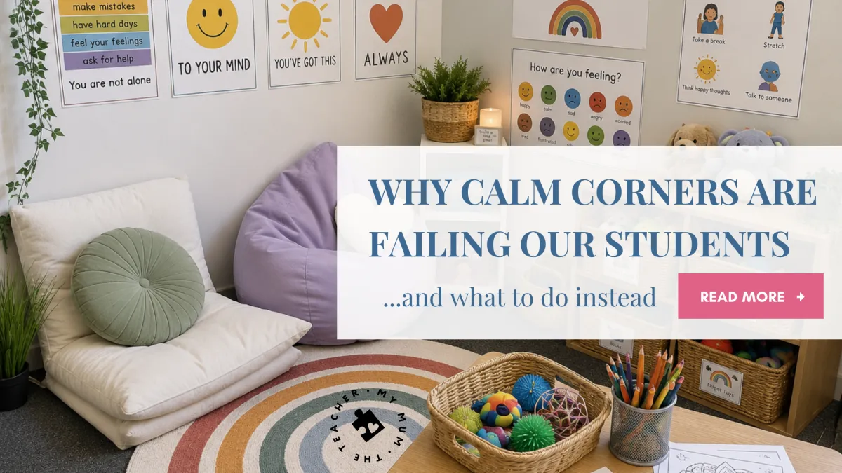 Classroom calm corners can sometimes do everything but calm our students.