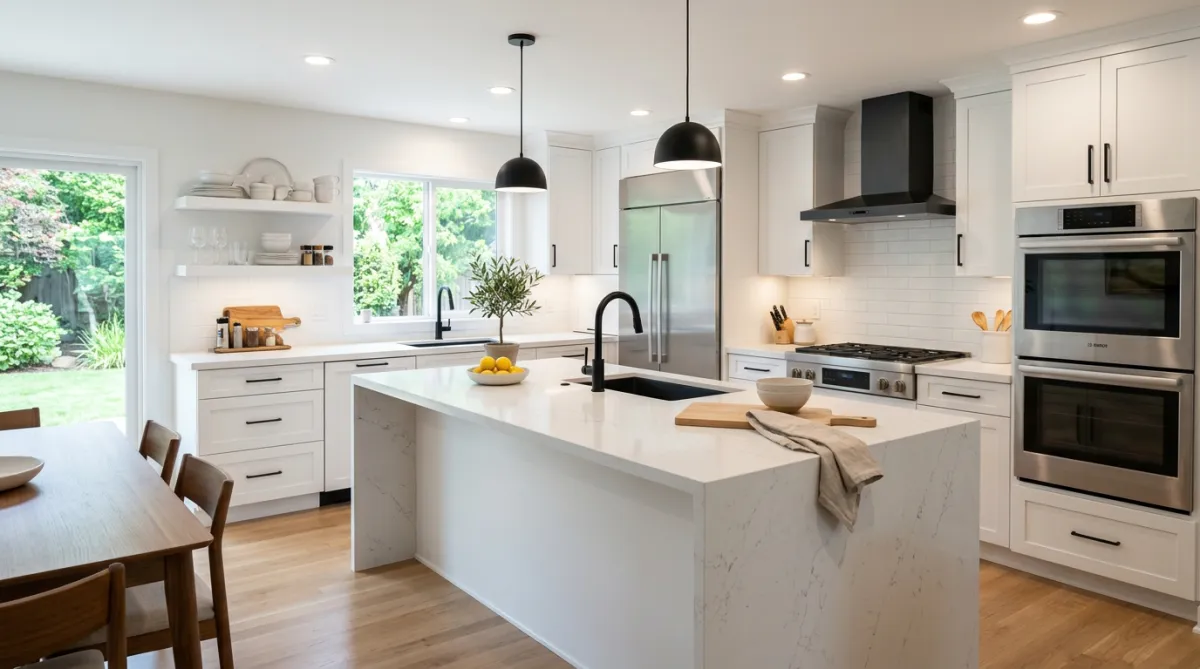 Before and after kitchen remodeling transformation in Tulsa Oklahoma