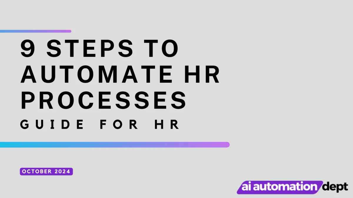 Automating your HR processes free guide