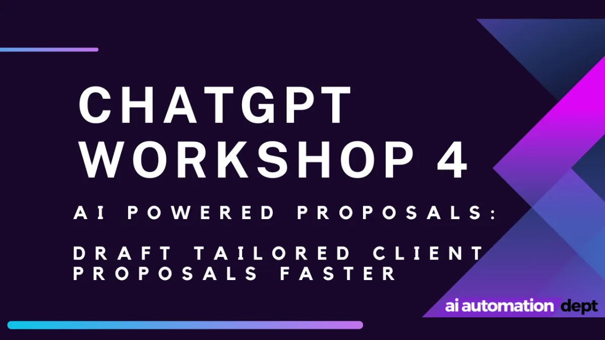 Use chatgpt to draft client proposals for hr consultants