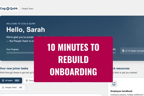 What happens when you stop buying onboarding software and build it instead?