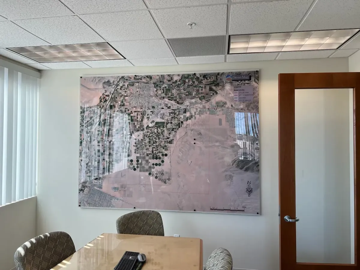 City of Yuma Acrylic Map