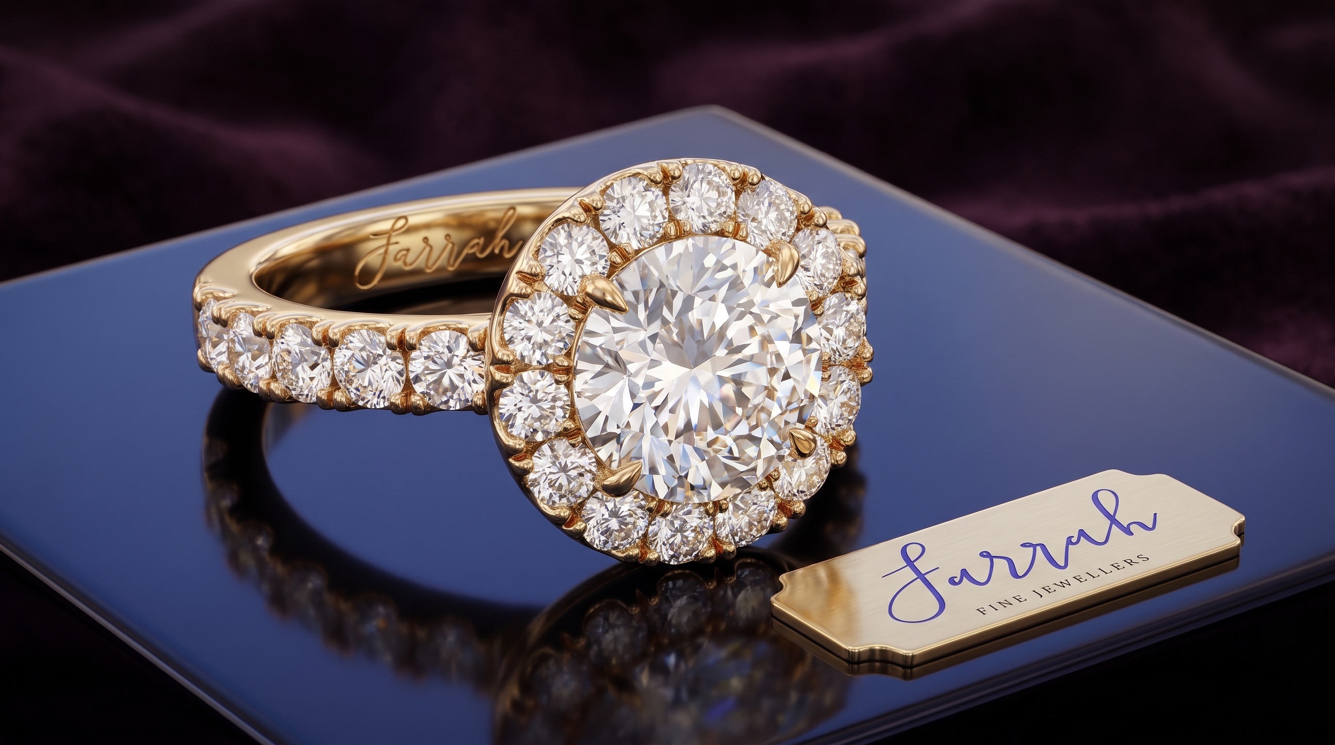Macro view of an ethically sourced diamond facet showing light performance and precision cut