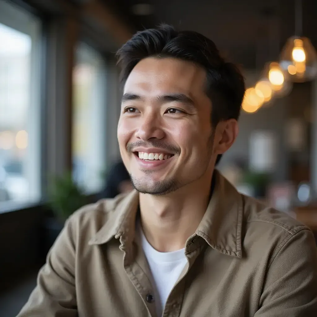 A person displaying the ideal characteristics for a Cleanings & Exams treatment.