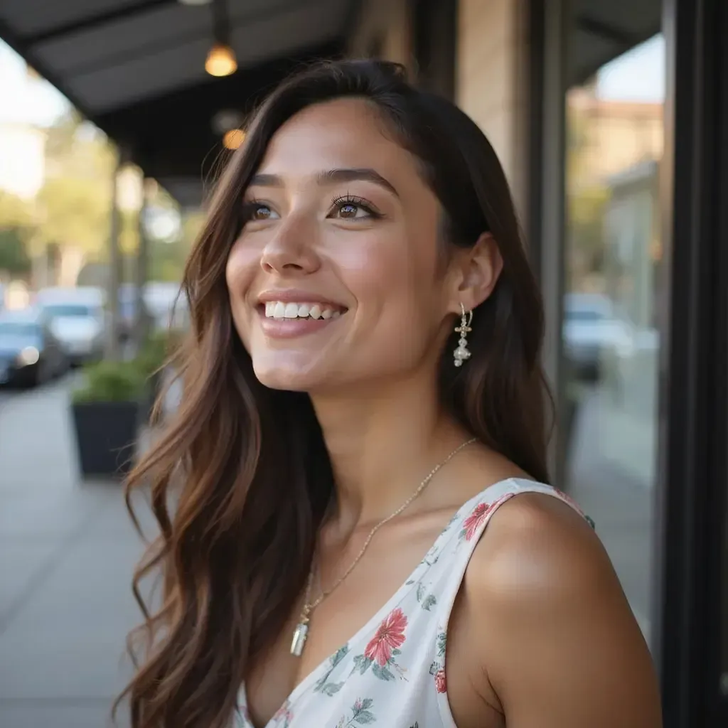 A person displaying the ideal characteristics for a Teeth Whitening treatment.