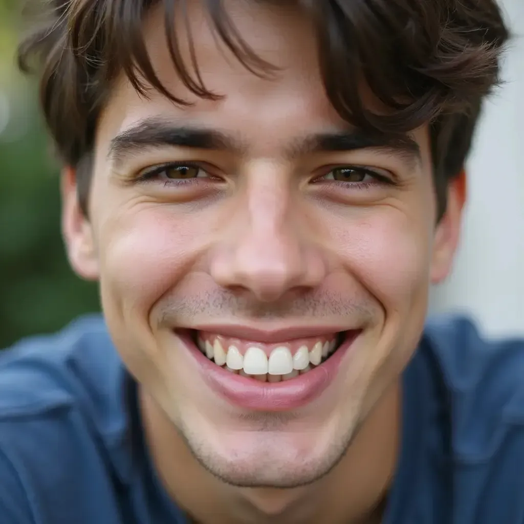 A person who embodies a successful Clear Aligners treatment.