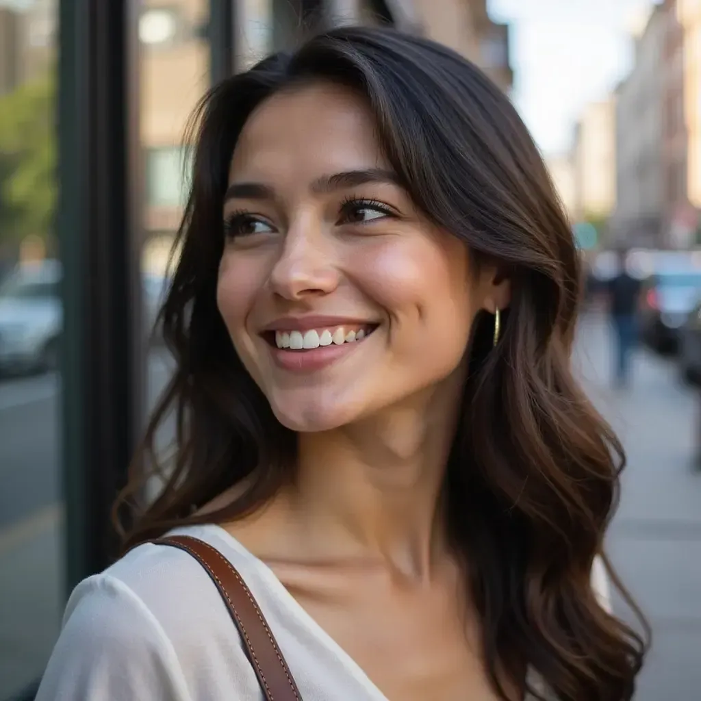 A person displaying the ideal characteristics for a Dental Bonding treatment.