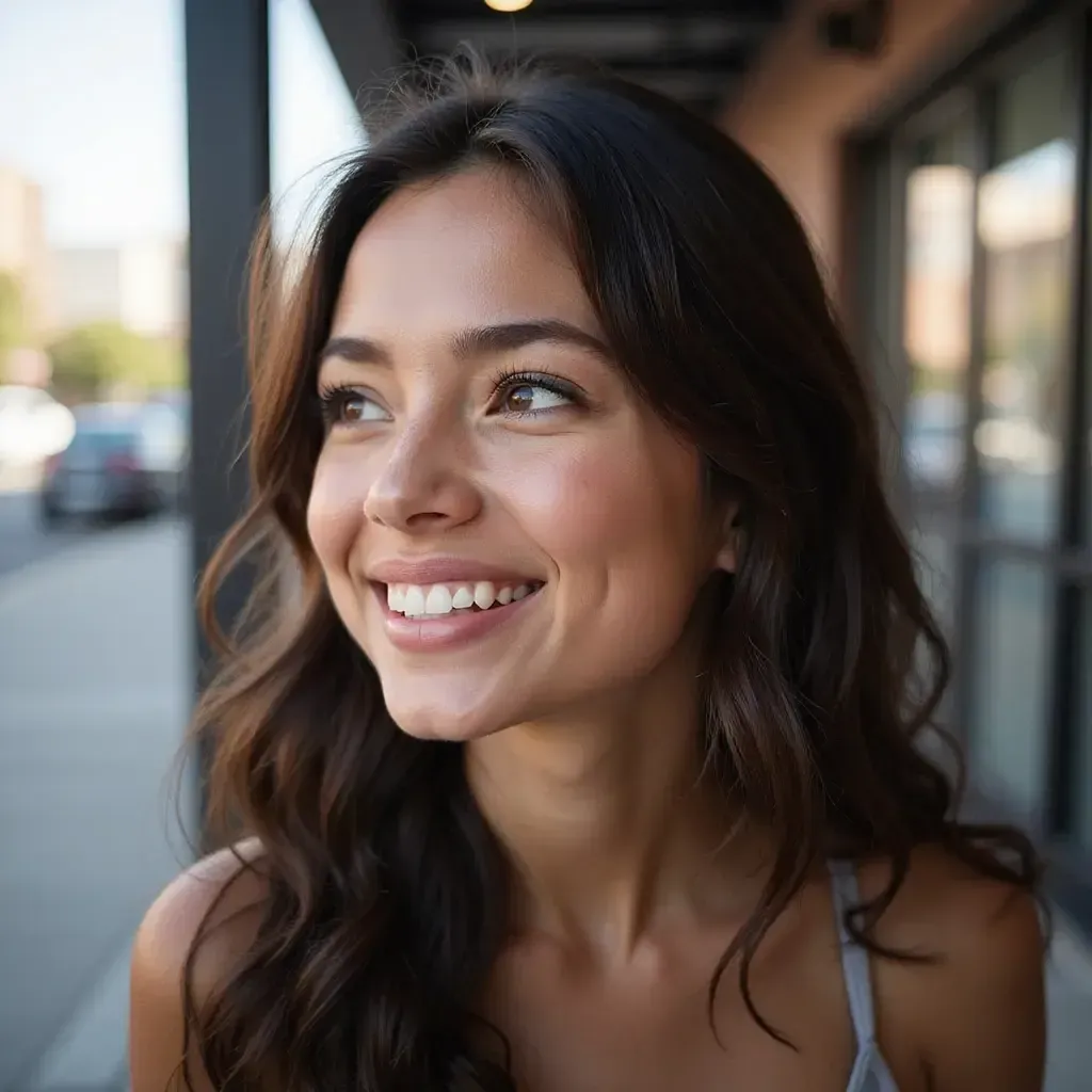 A person displaying the ideal characteristics for a No Prep Veneers treatment.